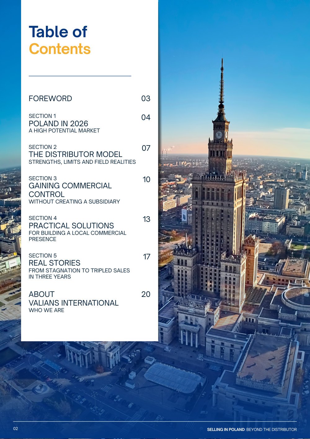 Table of contents