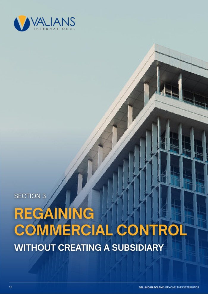 Section 3: Regaining commercial control